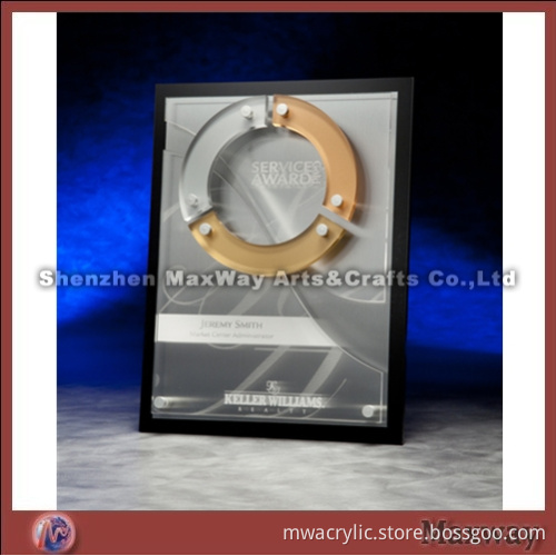 Custom Combined Acrylic Plaque